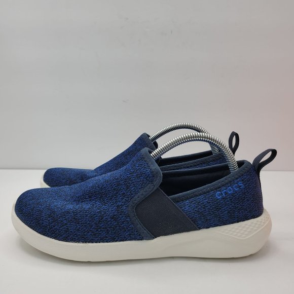 Crocs LiteRide Slip On Men's Blue White Loafers Sneakers 205170 US Size M7 - Picture 2 of 8